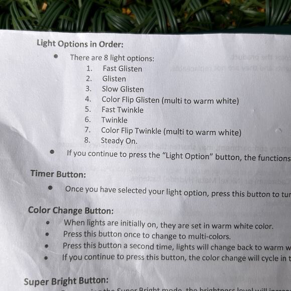 Bethlehem Lights 36" Prelit Swag w/ Color Flip LEDs Green Holiday Decor - Picture 11 of 12